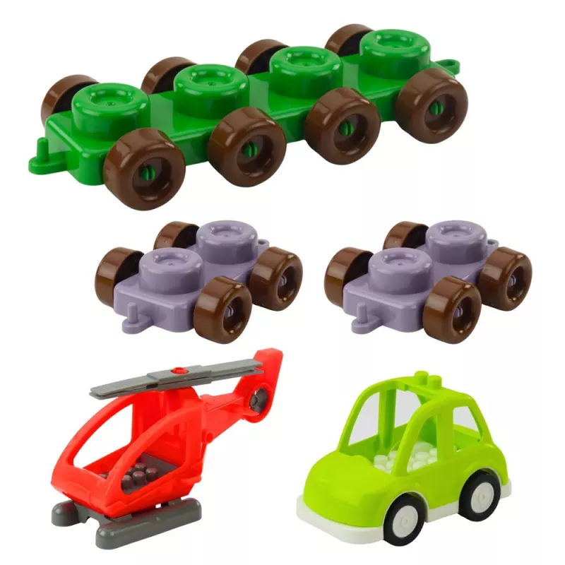LEAN TOYS Blocos Educativos em Saco Dinossauro Números Letras 91 Unid.