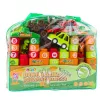 LEAN TOYS Blocos Educativos em Saco Dinossauro Números Letras 91 Unid.