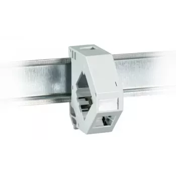 Adaptador para calha DIN EFB para 1 módulo Keystone