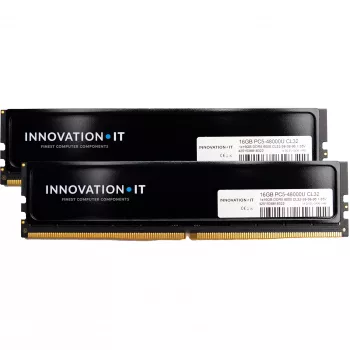 Kit de memória RAM Innovation IT 6000 32GB DDR5 (2x16GB) CL32 1,35V com dissipador (CL32-38-38-96)