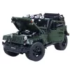 LEAN TOYS Blocos de Construção Carro Todo-o-Terreno Verde Caqui 2078 Peças