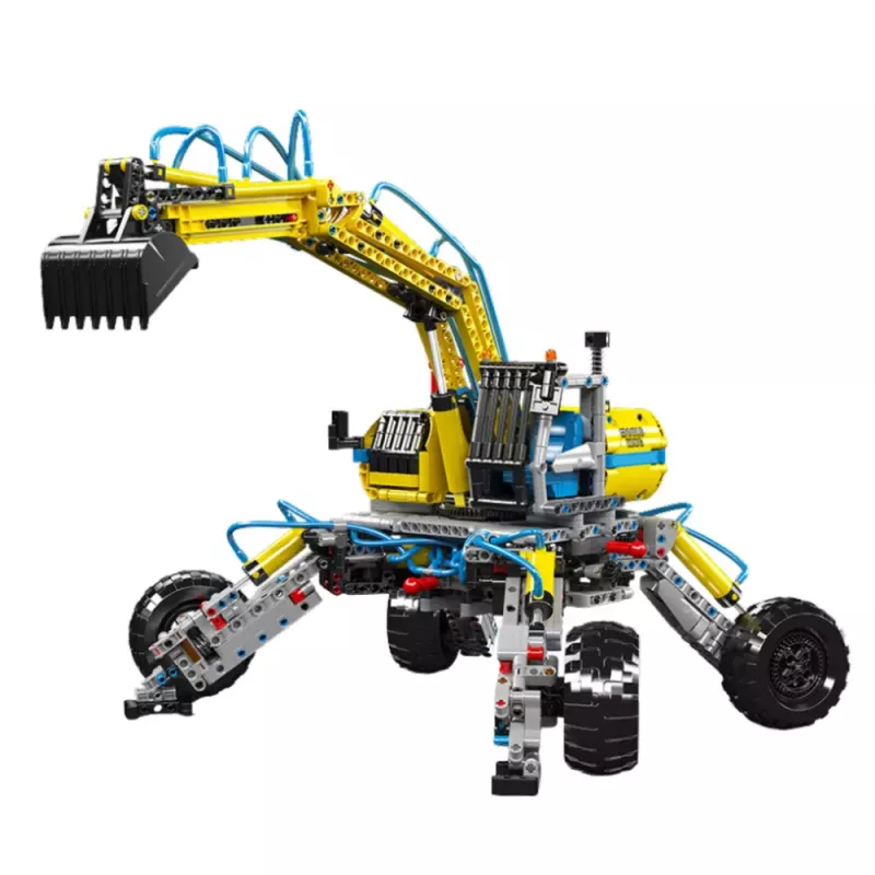 LEAN TOYS Blocos de Construção Escavadora Todo-o-Terreno Móvel 1392 pcs.