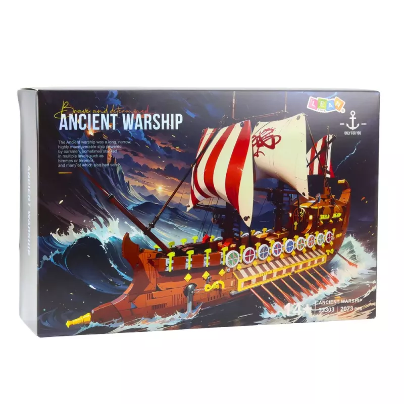 LEAN TOYS Blocos de Construção Navio Romano Antigo 2073 pcs.
