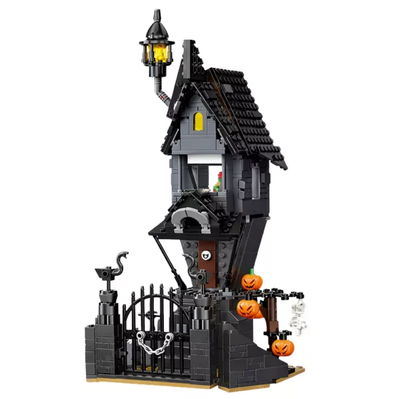 LEAN TOYS Blocos de Construção Casa Assombrada Torre Halloween 581 Peças