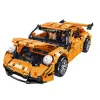 LEAN TOYS Blocos de Construção Carro de Corrida GT Laranja 1:14 1268 pcs.