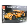 LEAN TOYS Blocos de Construção Carro de Corrida GT Laranja 1:14 1268 pcs.