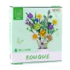 LEAN TOYS Blocos de Construção Ramo Decorativo de Flores Coloridas 997 Peças