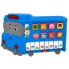 LEAN TOYS Piano Elétrico Brinquedo Didático para Crianças Pequenas Autocarro Azul