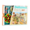 LEAN TOYS Conjunto de Pizza e Waffles com Acessórios de Cozinha para Crianças