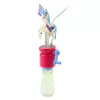 LEAN TOYS Bolas de Sabão Unicórnio com Asas Móveis Manivela 23cm Sortido