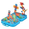 LEAN TOYS Conjunto de Chaves de Fendas DIY Mala Puzzle Dinossauros Blocos de Construção Chaves de Fendas 228 Peças