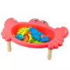 LEAN TOYS Conjunto de Pesca: Mesa de Caranguejos, 10 Peixes, Canas de Pesca, Rede, Rosa
