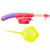 LEAN TOYS Conjunto de Pesca: Mesa de Caranguejos, 10 Peixes, Canas de Pesca, Rede, Rosa