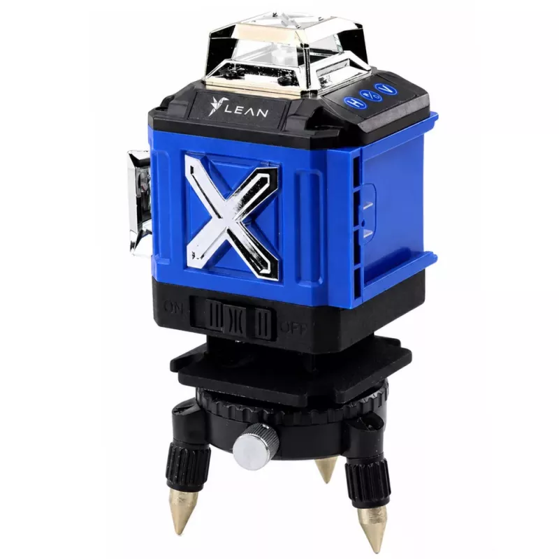 LEAN Nível Laser 4D Plano 16 Linhas Mala 2 Baterias Azul