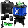 LEAN Nível Laser 4D Plano 16 Linhas Mala 2 Baterias Azul