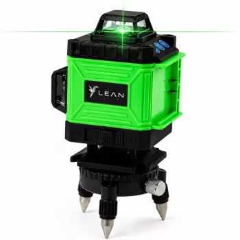 LEAN Nível Laser 4D Plano 16 Linhas Verde com Mala e 2 Baterias