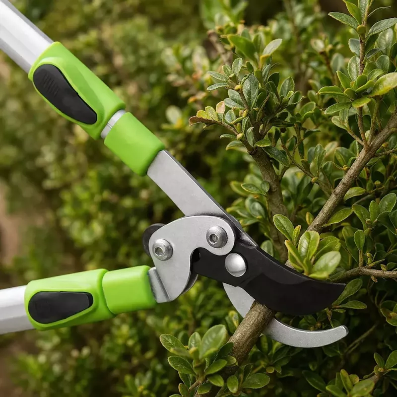 LEAN Tesoura de Jardim Telescópica Tesoura de Ramos com Punhos Antiderrapantes 68-92 cm