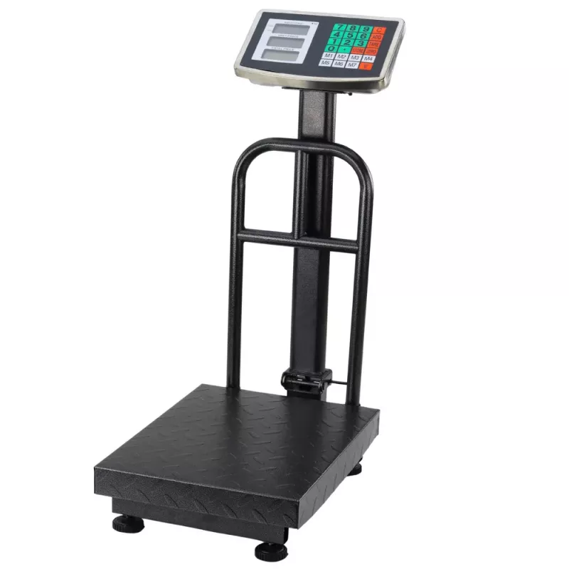 LEAN Balança de plataforma eletrónica LCD para armazém, precisão até 20 g, 200 kg