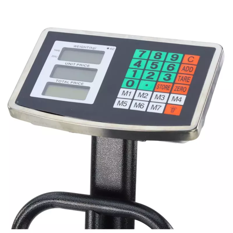 LEAN Balança de plataforma eletrónica LCD para armazém, precisão até 20 g, 200 kg