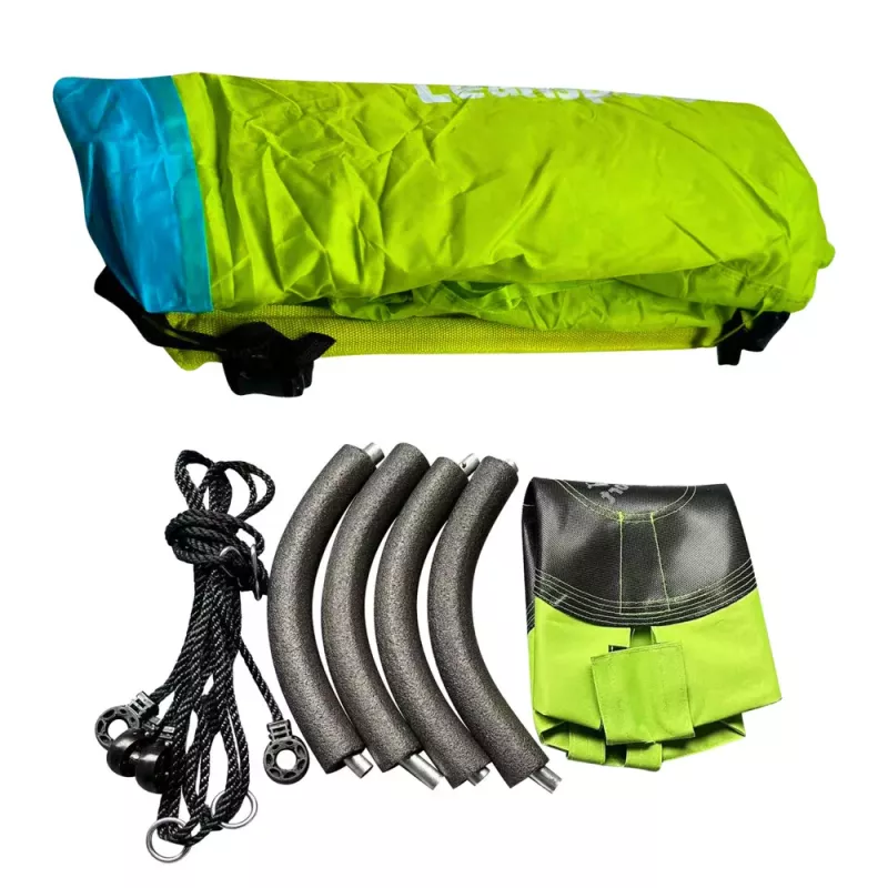 LEAN SPORT Baloiço com tenda ninho de cegonha verde 110-120CM