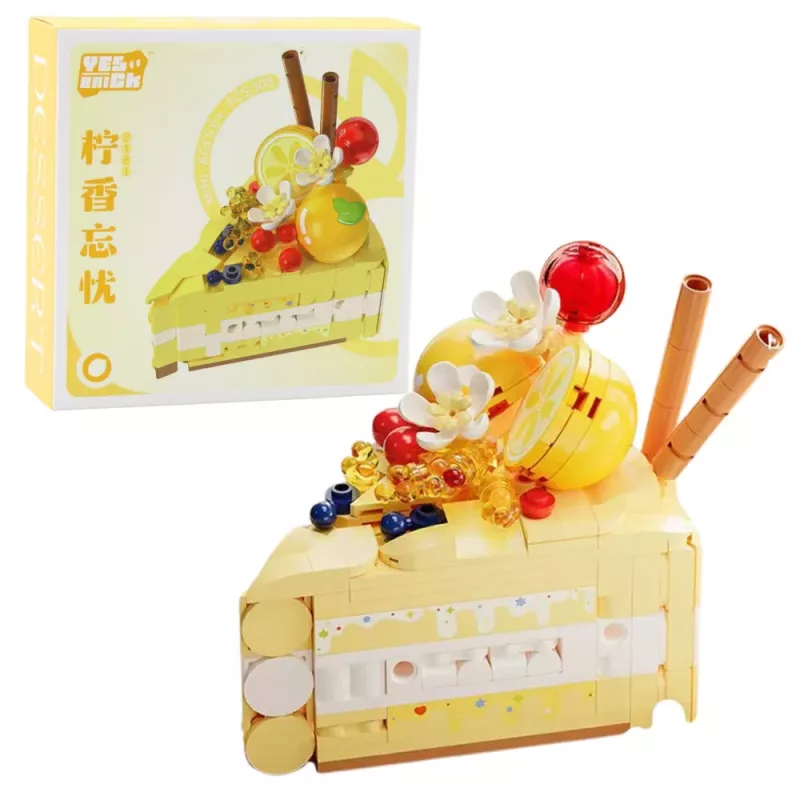 LEAN TOYS Blocos de construção bolo sobremesa decorado 292–357 peças