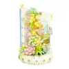 LEAN TOYS Blocos de construção composição floral com farol LED 632 peças