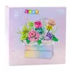 LEAN TOYS Blocos de construção composição em caixa floreira roxa LED 706 peças