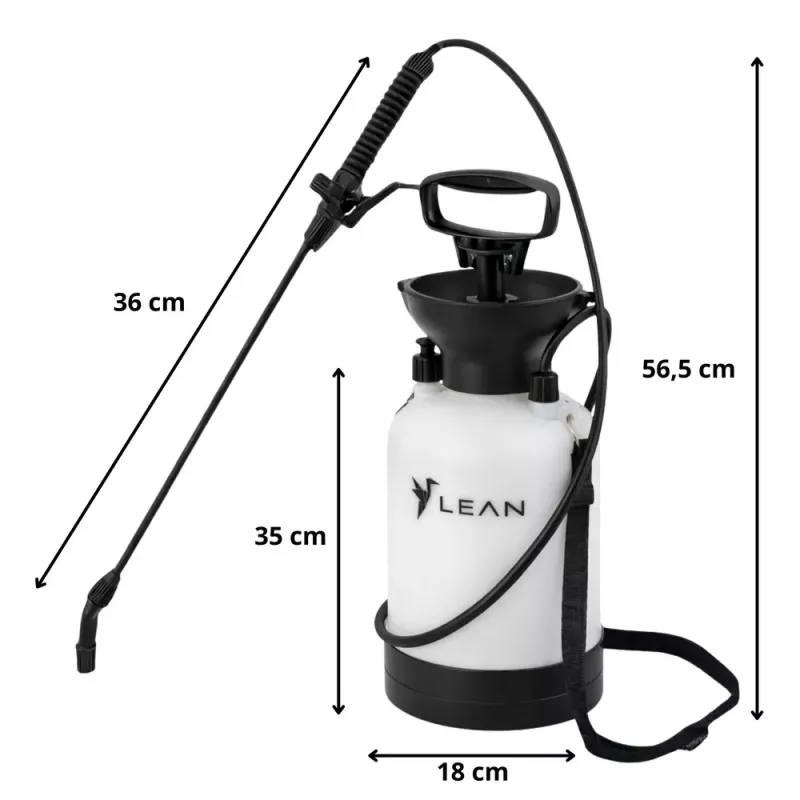 Pulverizador de pressão manual para regar, fertilizar, pulverizar LEAN 3L