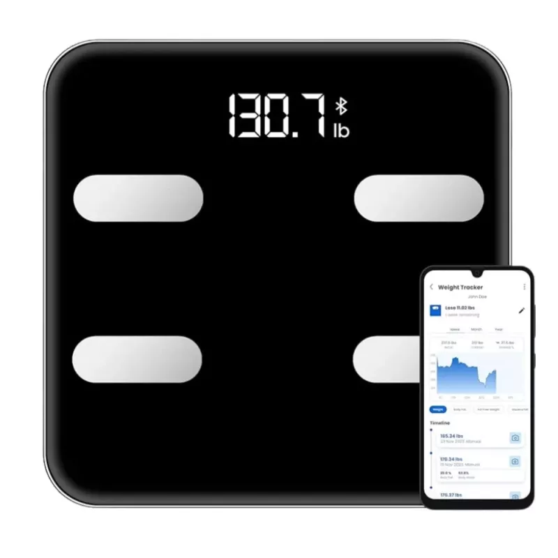 LEAN Balança de pessoa eletrónica com função Smart Bluetooth IMC TMB aplicação