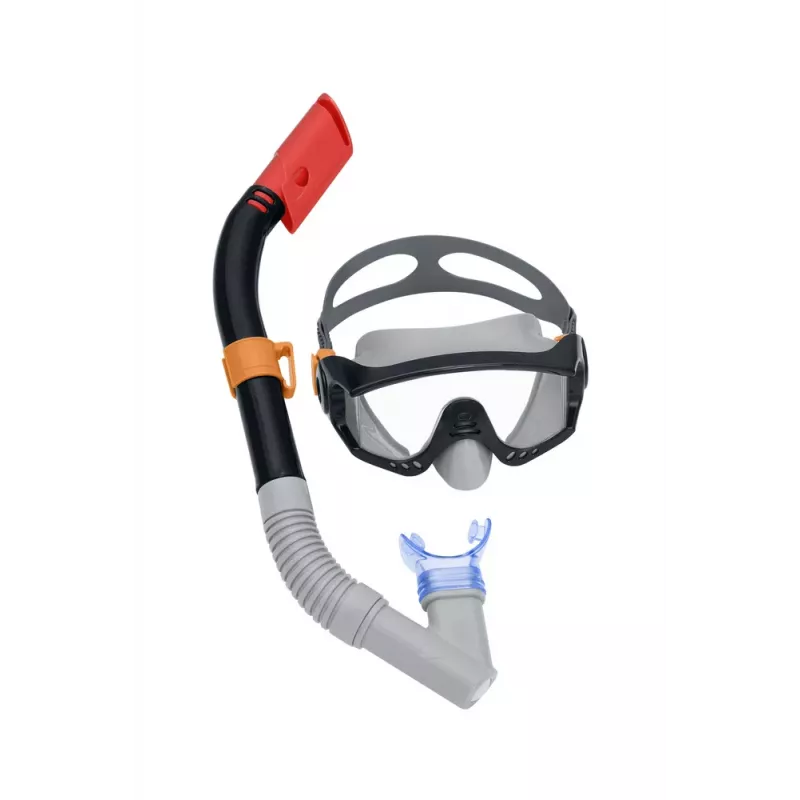 Bestway Conjunto de mergulho máscara, snorkel, barbatanas preto 25020