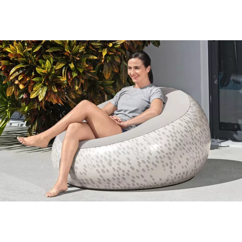 Bestway Cadeira insuflável cinzento 75052