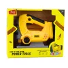 LEAN TOYS Serra de vaivém a pilhas para crianças com luz e som amarelo