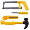 LEAN TOYS Kit DIY Berbequim aparafusador ferramentas luzes sons mala
