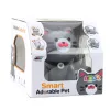 LEAN TOYS Gatinho robô interativo, controlado por telecomando, comando RC, cinzento