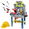 LEAN TOYS Banca de homem-a-jeito 2 em 1 mala conjunto de ferramentas chave de fendas capacete 133 peças