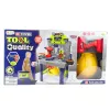 LEAN TOYS Banca de homem-a-jeito 2 em 1 mala conjunto de ferramentas chave de fendas capacete 133 peças