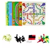 LEAN TOYS Conjunto de jogos de família 18 em 1 xadrez tabuleiro magnético
