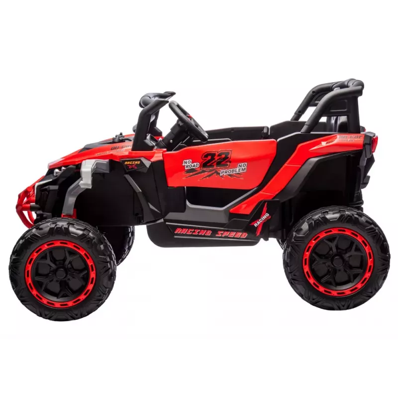 LEAN CARS M1 Veículo a pilhas vermelho 4x4