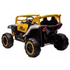 LEAN CARS M1 Veículo a pilhas branco e amarelo 4x4