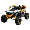 LEAN CARS M3 Amarelo e Branco Veículo a Bateria 4x4