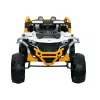 LEAN CARS M3 Amarelo e Branco Veículo a Bateria 4x4