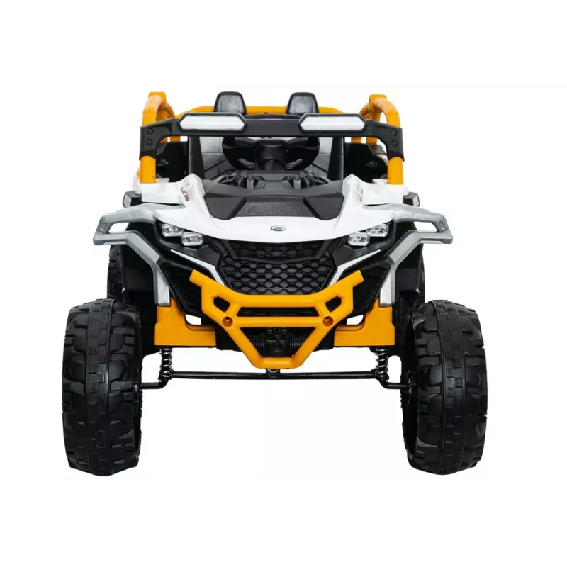 LEAN CARS M3 Amarelo e Branco Veículo a Bateria 4x4