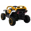 LEAN CARS M3 Amarelo e Branco Veículo a Bateria 4x4