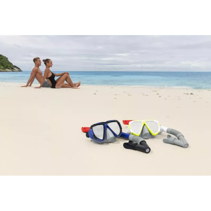 Bestway Conjunto de Mergulho Preto Máscara Snorkel 24053