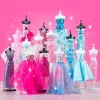 LEAN TOYS Conjunto Criativo DIY para Desenhar e Costurar Roupa de Bonecas