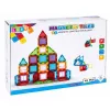 LEAN TOYS Blocos Magnéticos 3D Puzzle de Construção Coloridos 45 unid.