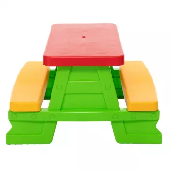 Dorex Conjunto de Mesa e Bancos de Jardim para Crianças Verde 5067