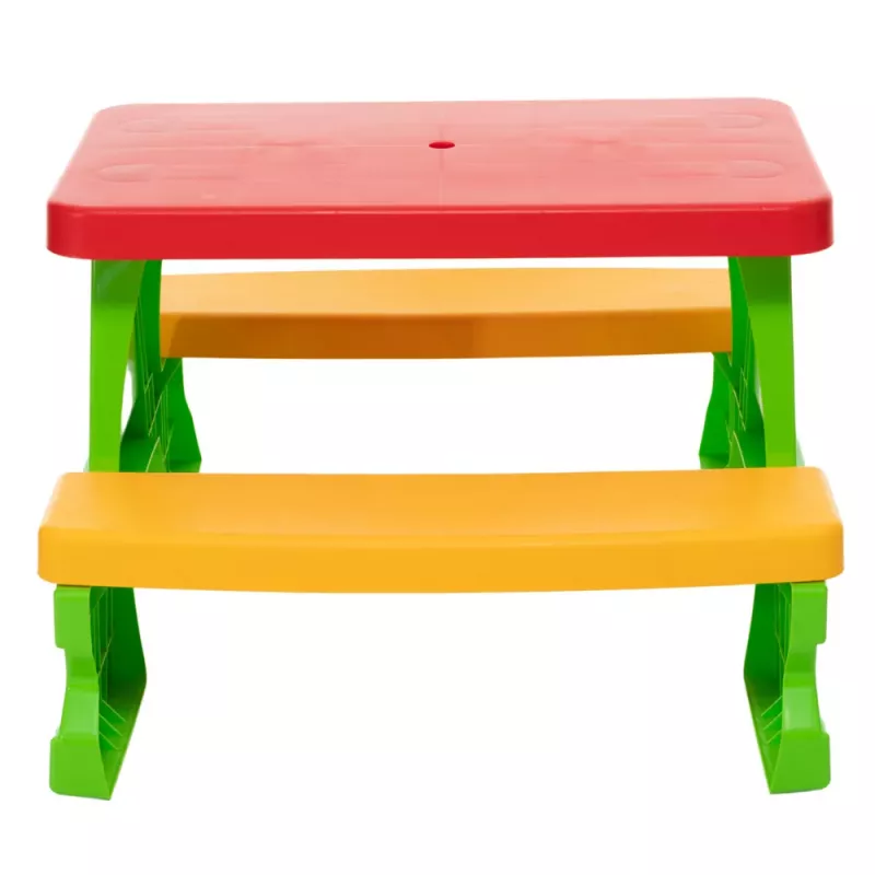 Dorex Conjunto de Mesa e Bancos de Jardim para Crianças Verde 5067