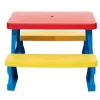 Dorex Conjunto de Mesa e Bancos de Jardim para Crianças Azul 5067