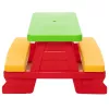 Dorex Conjunto de Mesa e Banco de Jardim para Crianças Vermelho 5067